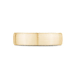 6mm Matte Flat Gold Steel Band Ring at Arman's Jewellers 