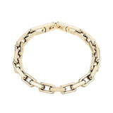 7mm Stainless Steel Gold Oval Link Bracelet at Arman's Jewellers