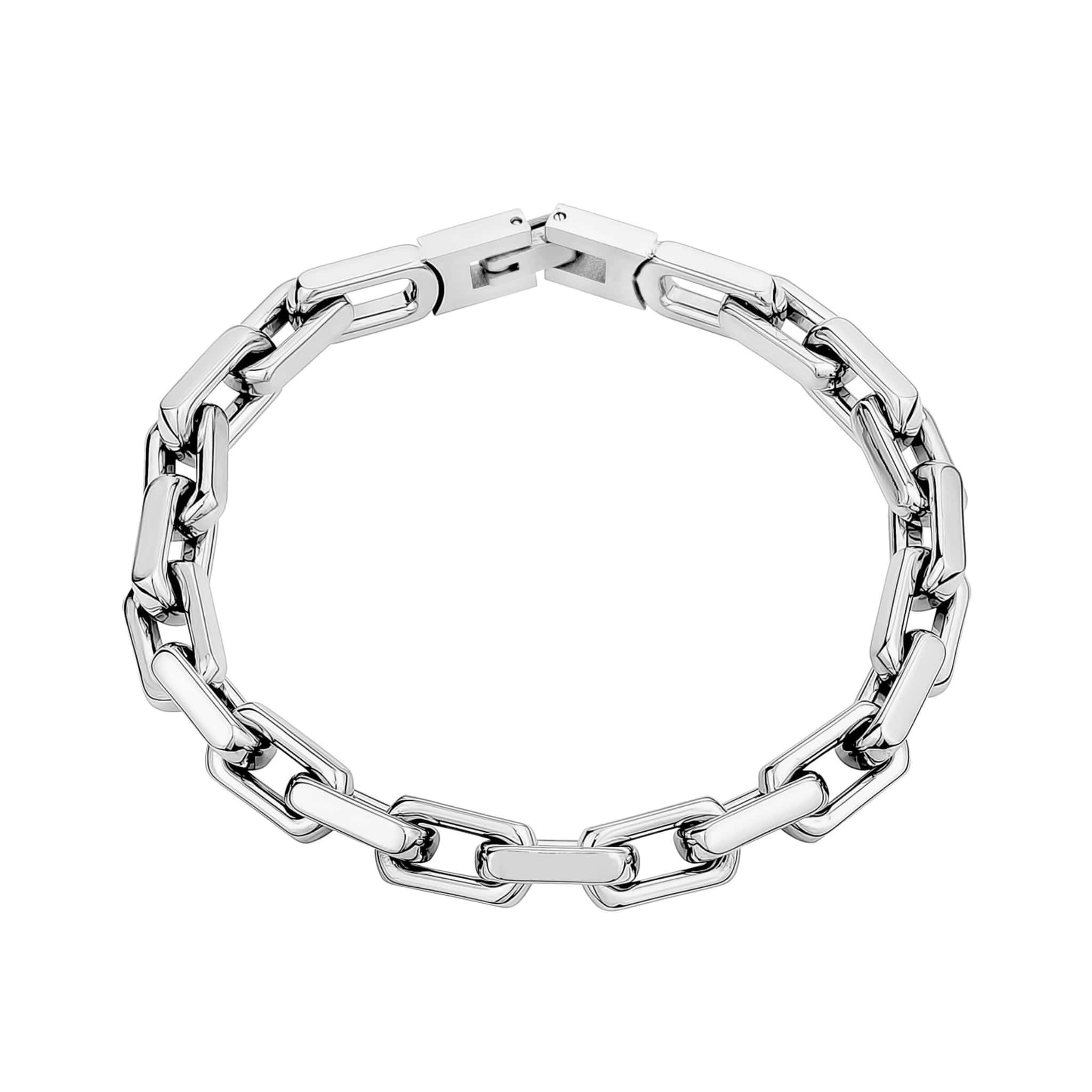 7mm Stainless Steel Oval Link Bracelet at Arman's Jewellers