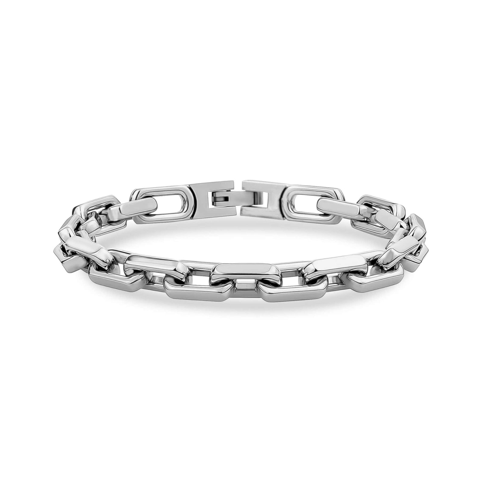 7mm Stainless Steel Oval Link Bracelet at Arman's Jewellers