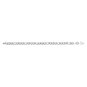 7mm Steel Figaro Link Bracelet at Arman's Jewellers