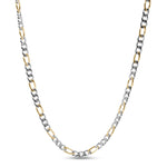 7mm Two-Tone Stainless Steel Figaro Link Chain Necklace at Arman's Jewellers