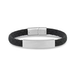 8mm Flat Leather ID Bracelet at Arman's Jewellers Kitchener