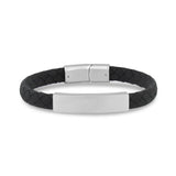 8mm Flat Leather ID Bracelet at Arman's Jewellers Kitchener