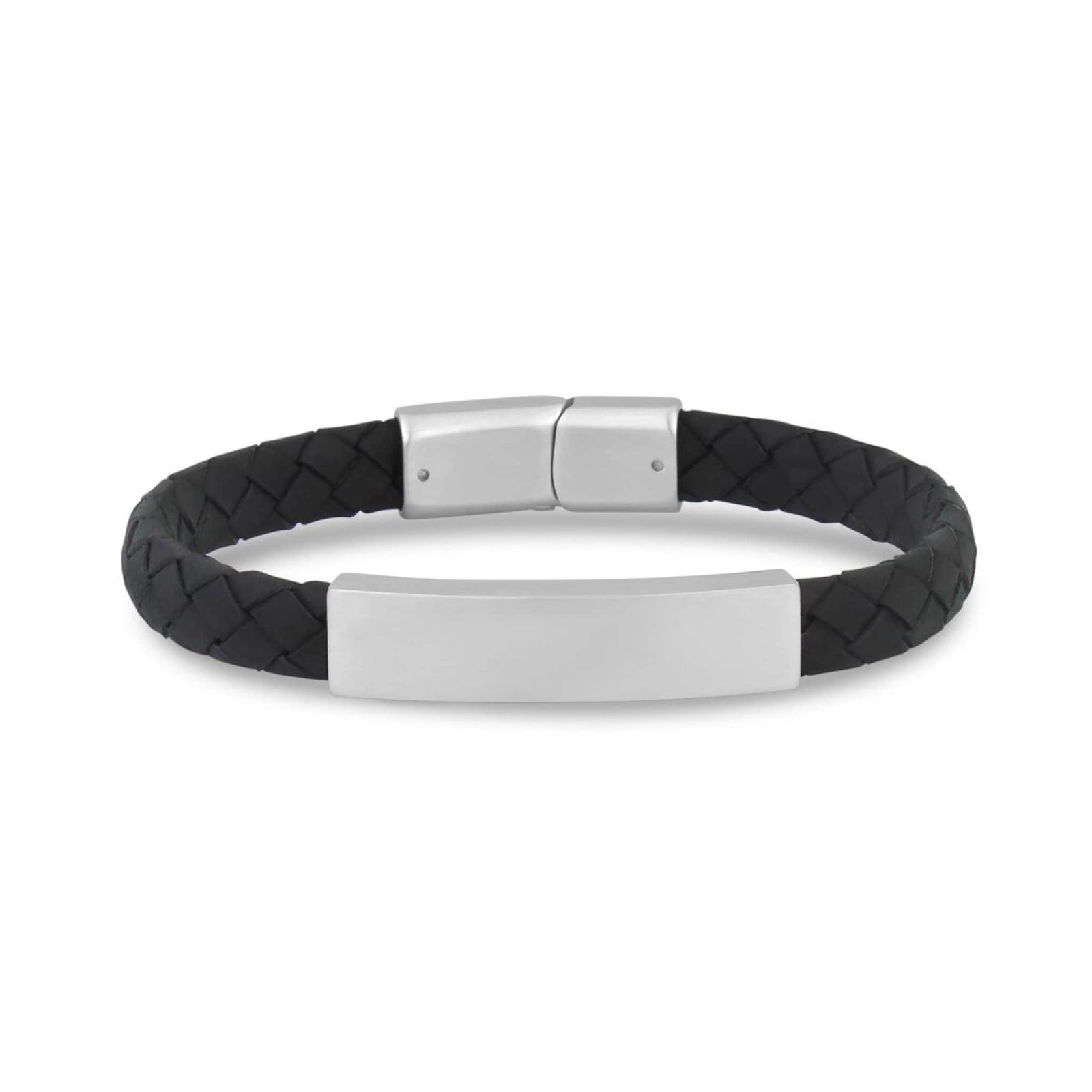 8mm Flat Leather ID Bracelet at Arman's Jewellers Kitchener
