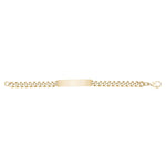 8mm Gold Steel Cuban Link ID Bracelet at Arman's Jewellers