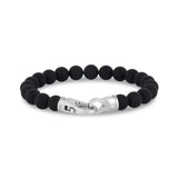 8mm Matte Black Onyx Bead Bracelet at Arman's Jewellers