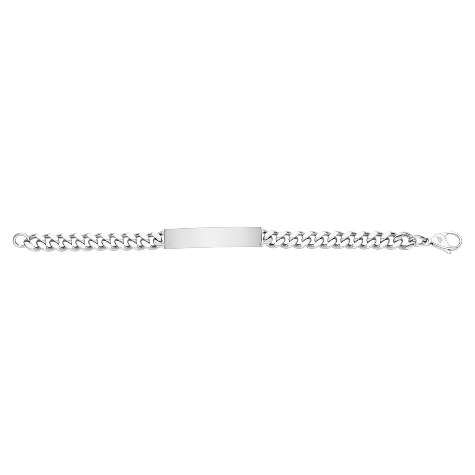 8mm Steel Cuban Link ID Bracelet at Arman's Jewellers
