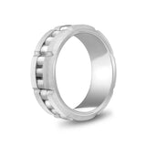 8mm Steel Spinner Band Ring at Arman's Jewellers