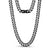 8mm Stainless Steel Two Tone Black Cuban Link Chain Necklace at Arman's Jewellers