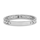 8mm Watch Link Steel ID Bracelet at Arman's Jewellers