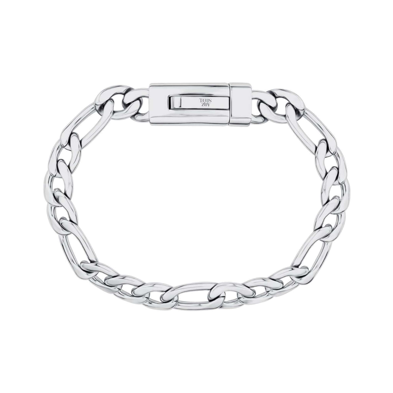 9mm Figaro Link Steel Bracelet at Arman's Jewellers Kitchener