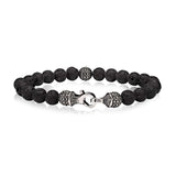 8mm Men's Black Lava Bead Bracelet at Arman's Jewellers Kitchener
