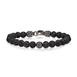 8mm Men's Black Lava Bead Bracelet at Arman's Jewellers Kitchener