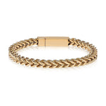 Men's Gold Steel Franco Link Bracelet at Arman's Jewellers Kitchener