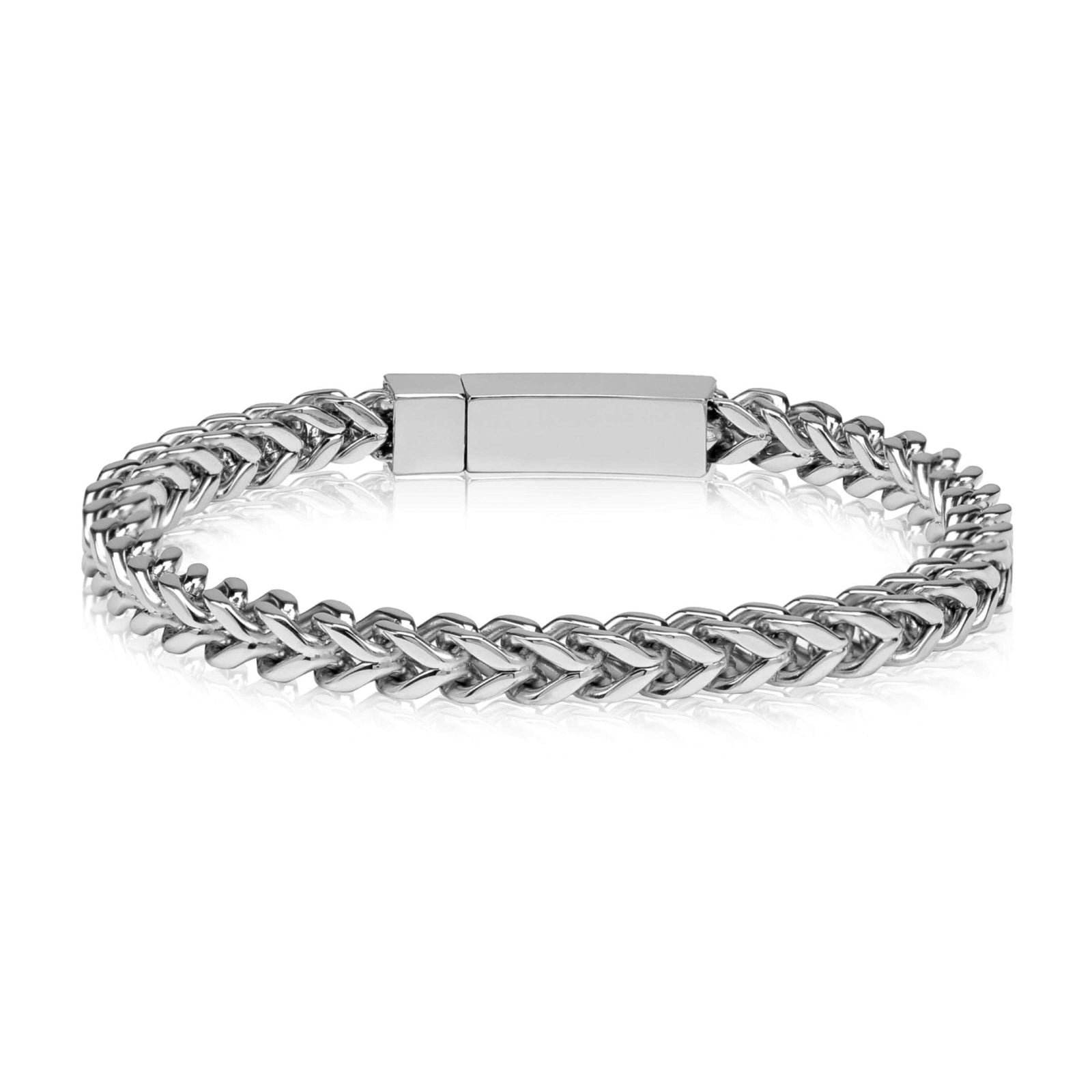 Men's Steel Franco Link Bracelet at Arman's Jewellers Kitchener