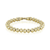 6mm Steel Designed Bead Bracelet