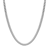Men's 6mm Stainless Steel Franco Link Chain Necklace at Arman's Jewellers Kitchener