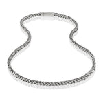 Men's 6mm Stainless Steel Franco Link Chain Necklace at Arman's Jewellers Kitchener