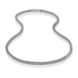 Men's 6mm Stainless Steel Franco Link Chain Necklace at Arman's Jewellers Kitchener