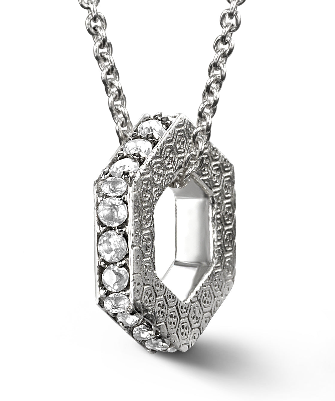Bcouture April Keepsake-White Topaz With Chain at Arman's Jewellers Kitchener 