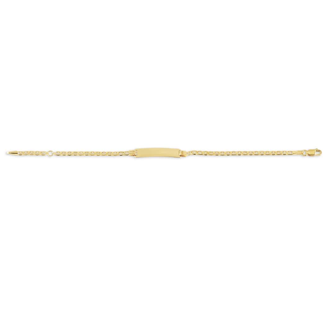 Bella Baby 10K Yellow Gold Marine Chain ID Bracelet at Arman's Jewellers