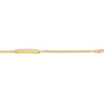 Bella Baby 10K Yellow Gold Marine Chain ID Bracelet at Arman's Jewellers