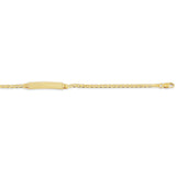 Bella Baby 10K Yellow Gold Marine Chain ID Bracelet at Arman's Jewellers
