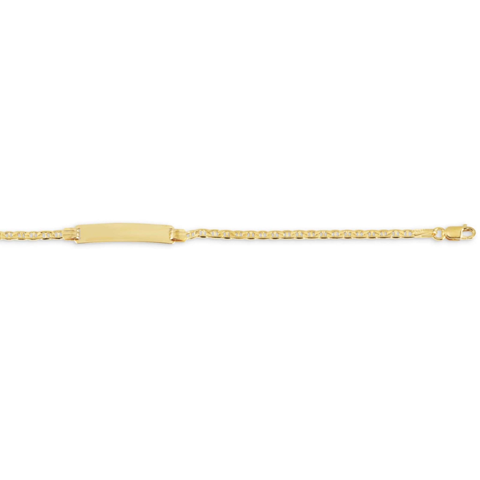 Bella Baby 10K Yellow Gold Marine Chain ID Bracelet at Arman's Jewellers