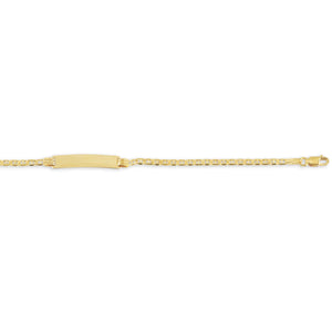 Bella Baby 10K Yellow Gold Marine Chain ID Bracelet at Arman's Jewellers