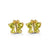 Bella Baby 14K Gold Green Butterfly Stud Earrings at Arman's Jewellers Kitchener