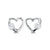 Bella Baby 14K White Gold CZ Heart Stud Earrings at Arman's Jewllers Kitchener