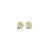 Bella Baby 14K Yellow Gold CZ Flower Stud Earrings at Arman's Jewellers 