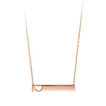 Bella 10K Rose Gold Monogram Heart Necklace at Arman's Jewellers Kitchener