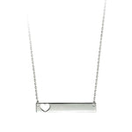 Bella 10K White Gold Monogram Heart Necklace at Arman's Jewellers Kitchener
