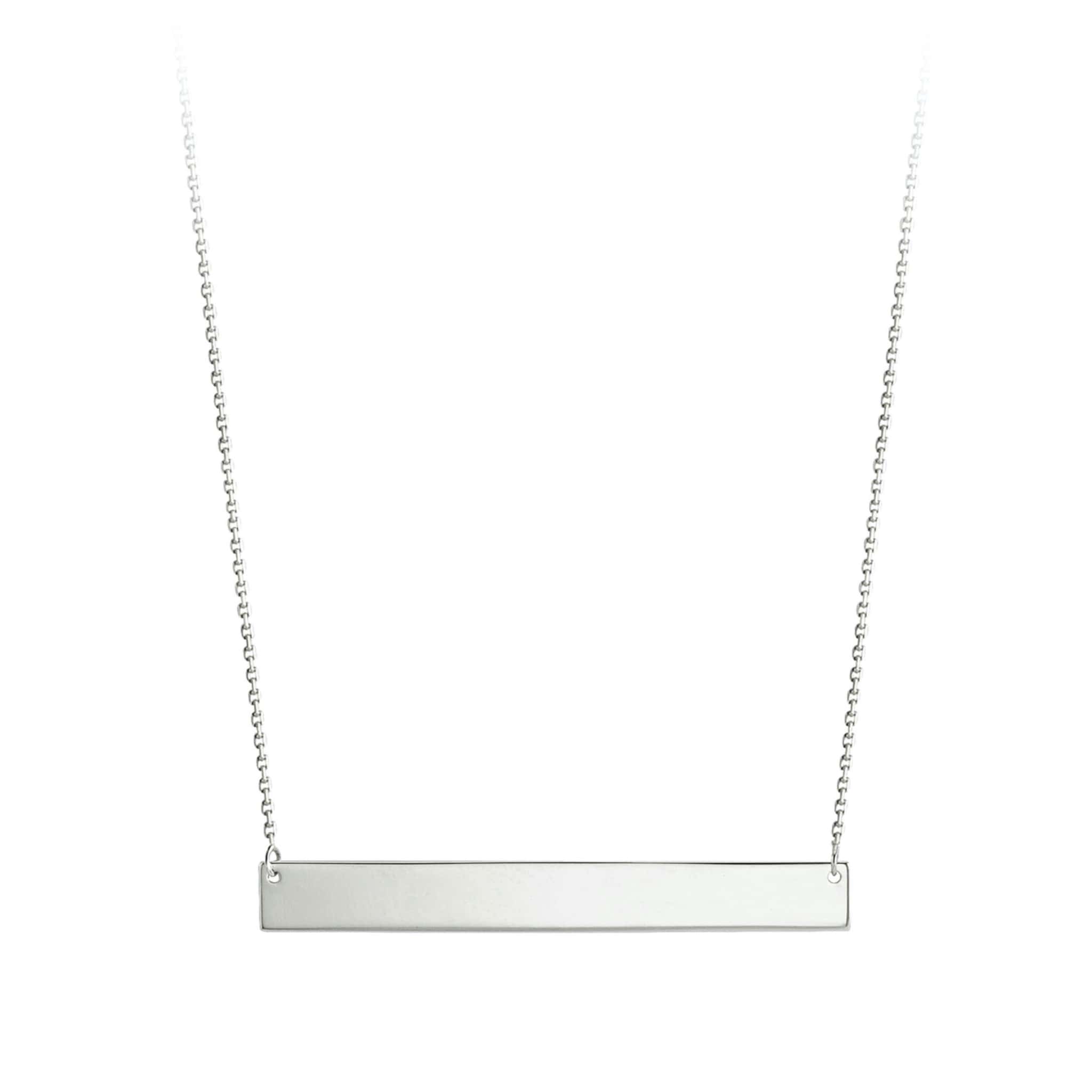 Bella 10K White Gold Monogram Necklace at Armans Jewellers Kitchener