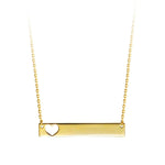 Bella 10K Yellow Gold Monogram Heart Necklace at Arman's Jewellers Kitchener