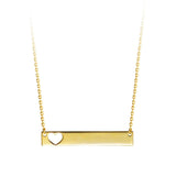 Bella 10K Yellow Gold Monogram Heart Necklace at Arman's Jewellers Kitchener