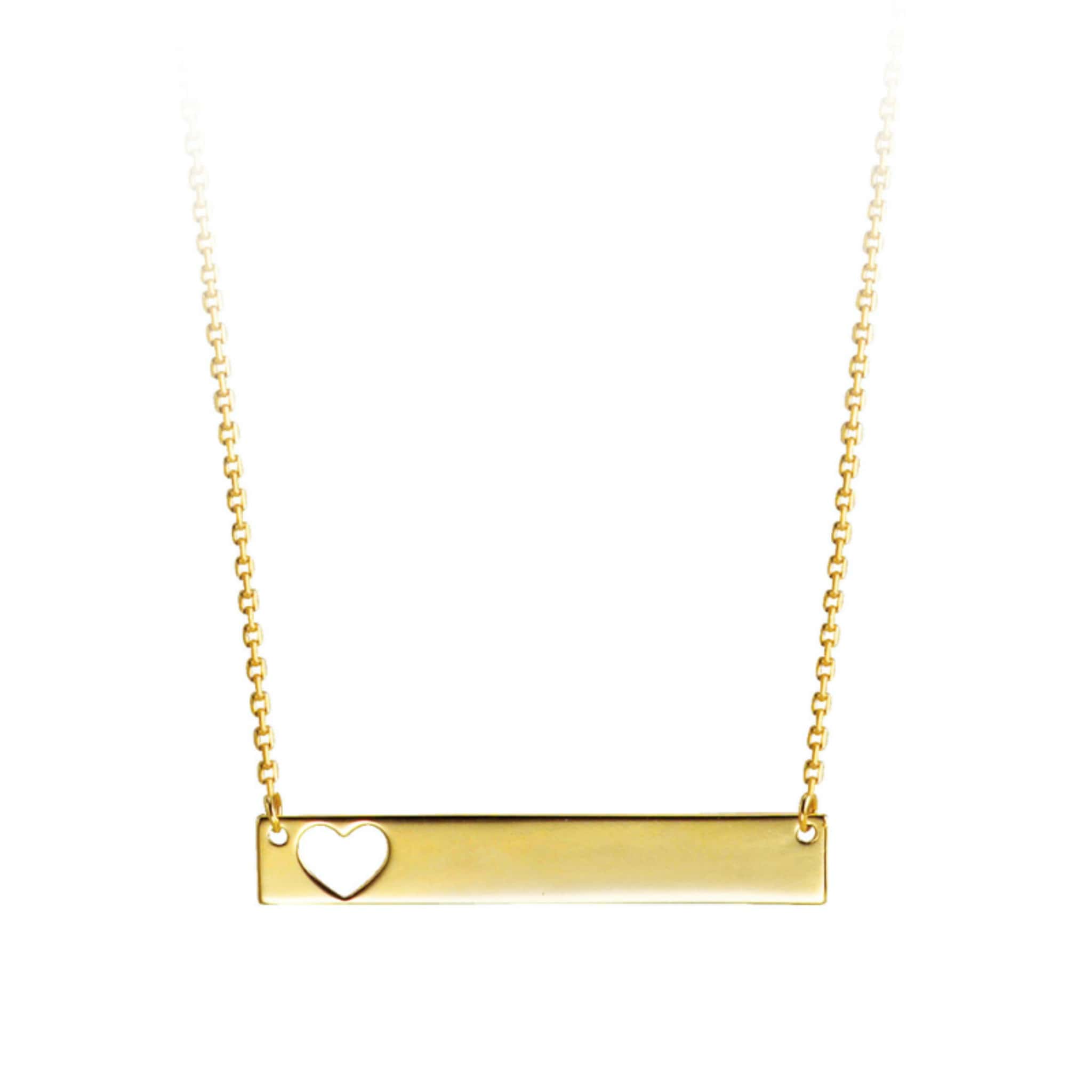 Bella 10K Yellow Gold Monogram Heart Necklace at Arman's Jewellers Kitchener