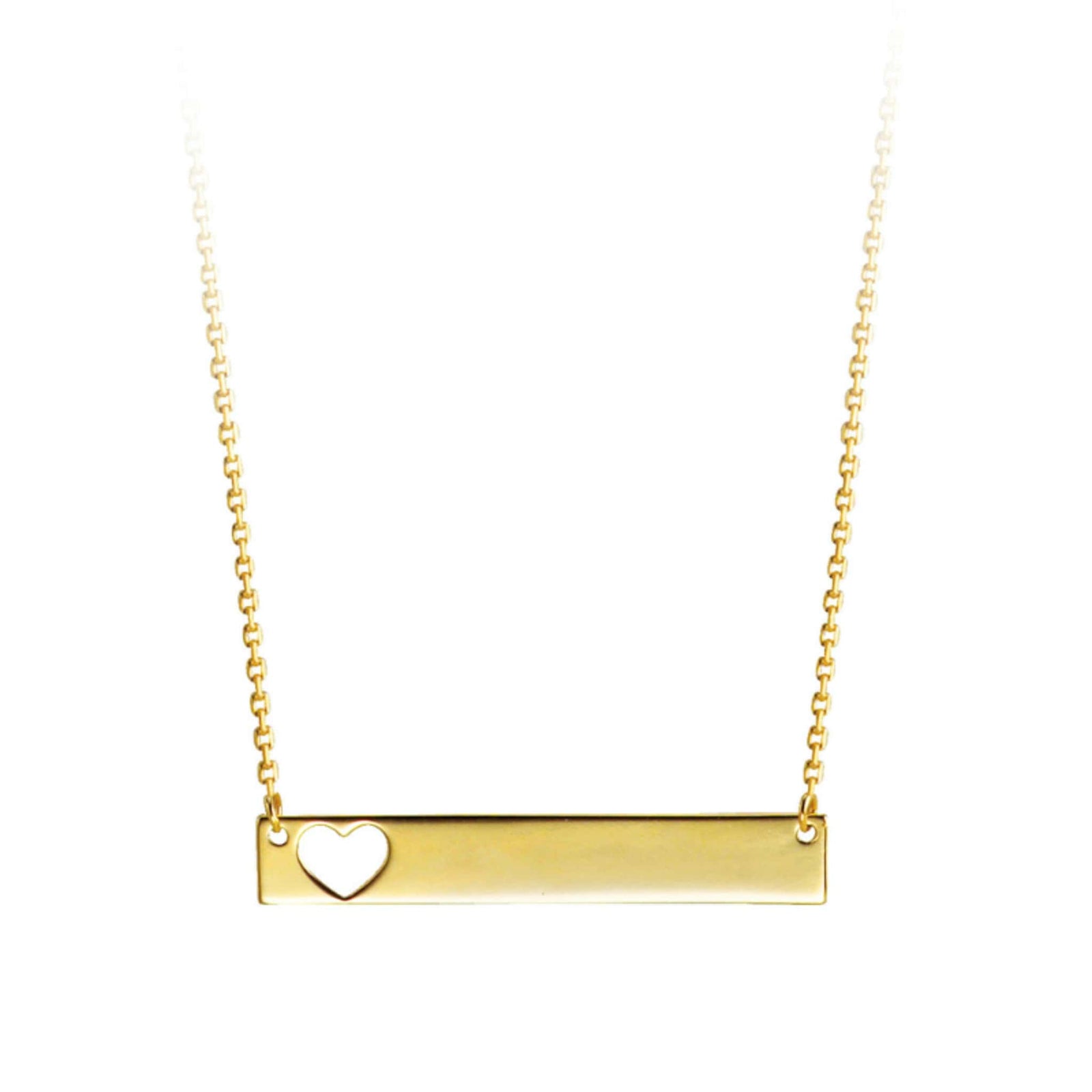 Bella 10K Yellow Gold Monogram Heart Necklace at Arman's Jewellers Kitchener