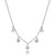 CZ Drip Halo Silver Necklace at Arman's Jewellers