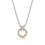 Charles Garnier 18K Yellow Gold Plated "Linq" Silver Necklace at Arman's Jewellers