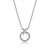 Charles Garnier Rhodium Plated "Linq" Silver Necklace at Arman's Jewellers