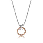 Charles Garnier 18K Rose Gold Plated "Linq" Silver Necklace at Arman's Jewellers