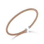 Charles Garnier Spiral Rose Cuff Bracelet at Arman's Jewellers