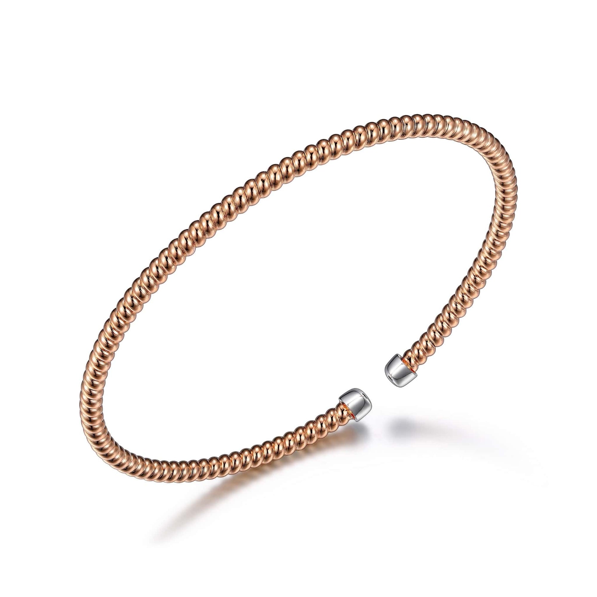 Charles Garnier Spiral Rose Cuff Bracelet at Arman's Jewellers