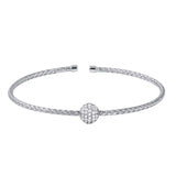 Charles Garnier "Gail" Woven Cuff Bangle Bracelet at Arman's Jewellers