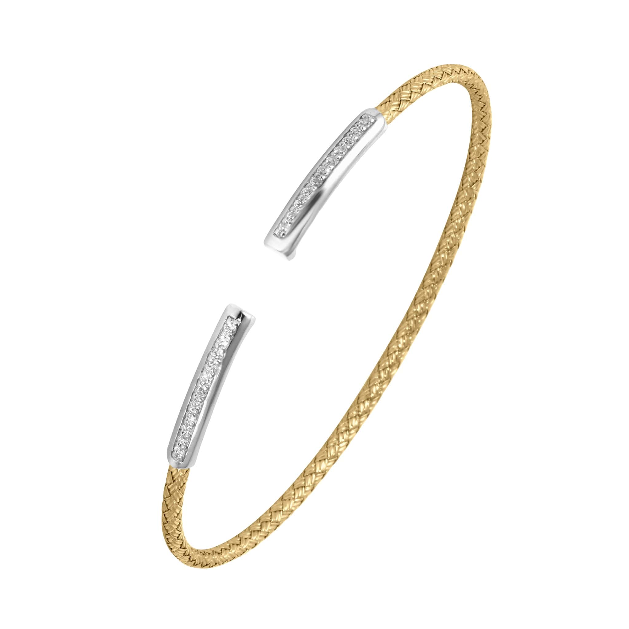 Charles Garnier "Kara" Yellow Cuff Bangle Bracelet at Arman's Jewellers