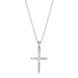 Sterling Silver CZ Cross Pendant Necklace at Arman's Jewellers