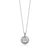 Dancing CZ Round Silver Pendant at Arman's Jewellers